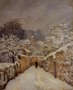 阿爾弗萊德 西斯萊 Snow at Louveciennes 阿爾弗萊德 西斯萊 Snow at Louveciennes